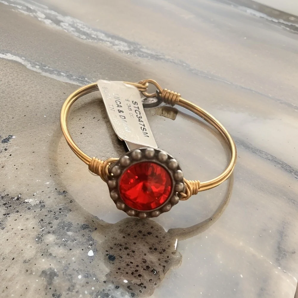 NEW Luca + RUBY GEMSTONE bracelet, NWT